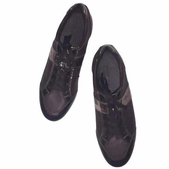 SANTONI Club Italian Leather Sneakers Sz 5.5 Women - Picture 2 of 15